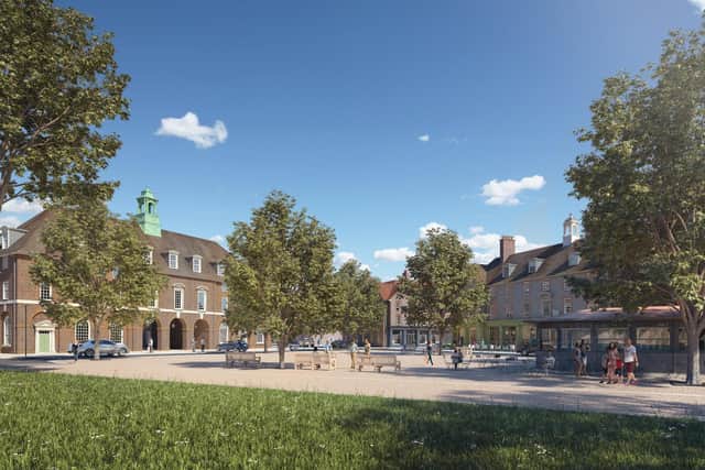 A CGI illustration of the proposed Welborne garden village