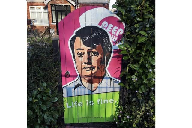 Peep Show mural by Jonjo Rowlands from Cowplain.