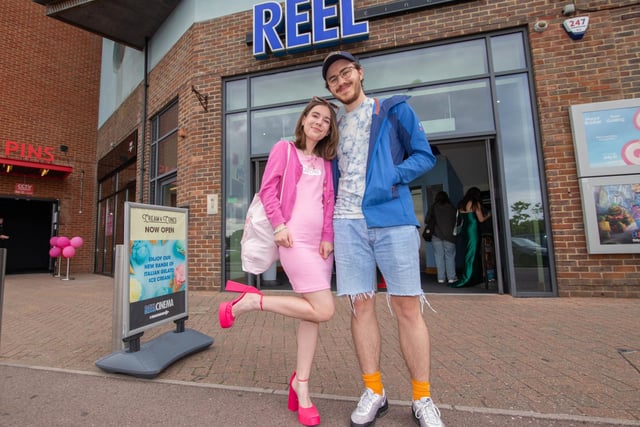 Barbiemania at Bowl Central and Reel, Fareham on Friday 21st July 2023

Pictured: Barbie fans, Victoria York and Andy Parry outside Reel

Picture: Habibur Rahman