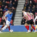 Michael Jacobs causing problems for Sunderland's defence during his 12 minutes on pitch on Saturday. Picture: Daniel Chesterton/phcimages.com