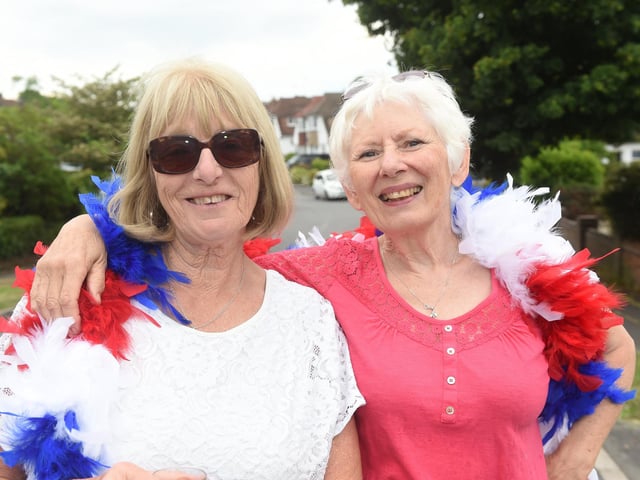 Claire Hall, left, and Marie Boniface at The Dale, Purbrook
(030622-9265)