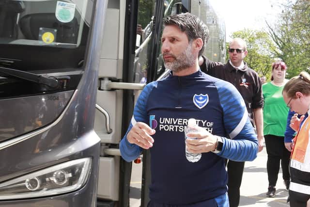 Pompey boss Danny Cowley is currently with his Pompey players on a warm-weather training camp in Spain