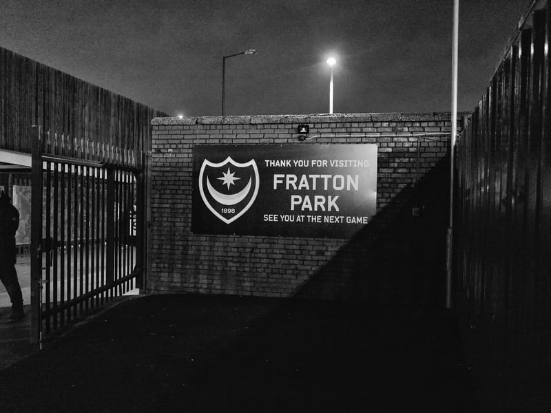 Photograph taken by Pompey fan Pete Blackman, who passed away last week.