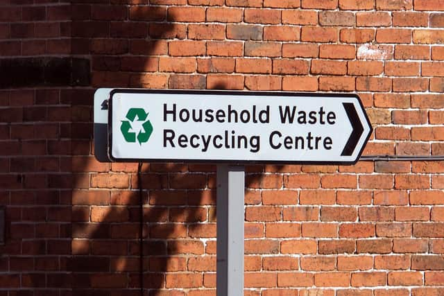 The waste recycling centre in Waterlooville is round the back of a housing estate