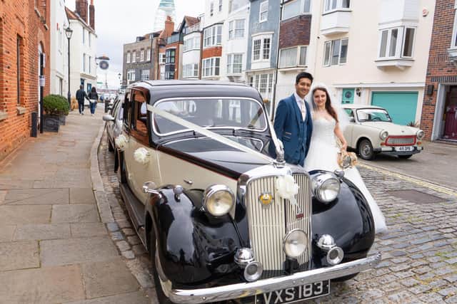 Mr and Mrs Sthapit on their wedding day. Pictures: Carla Mortimer Wedding Photography, carlamortimerweddingphotography.co.uk