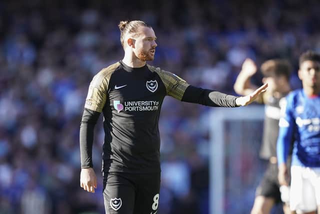 Midfielder Ryan Tunnicliffe made a surprise appearance for Pompey today during the Blues' 3-2 defeat at Ipswich.