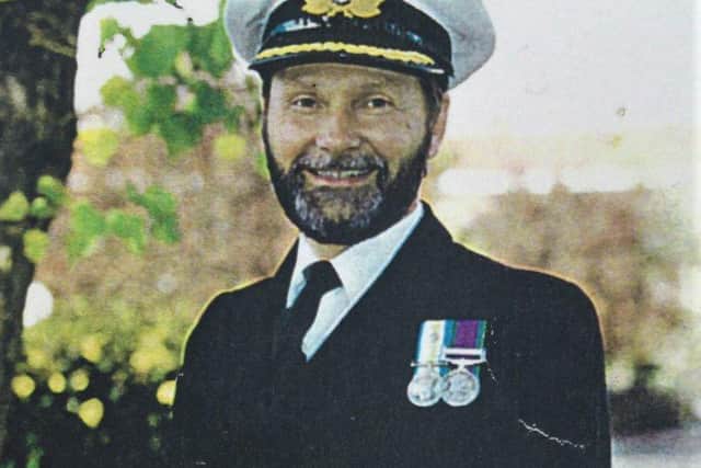 Commander John Prime during his service in the Royal Navy.