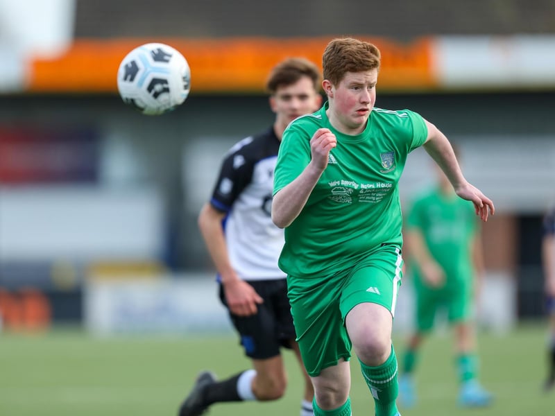 Cowplain Youth (green) v Fleur De Lys Victory. Picture: Chris Moorhouse
