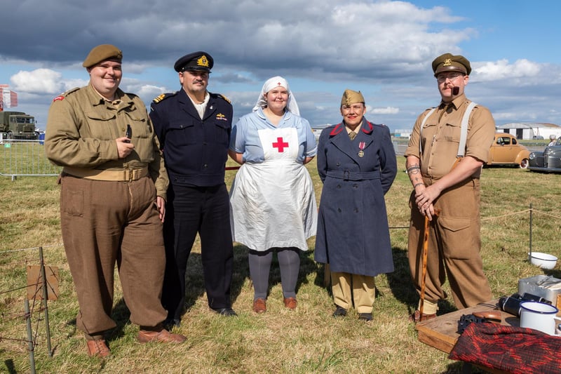 Members of the 'Army Medical Services Living History Group' at the Lee Victory Festival.