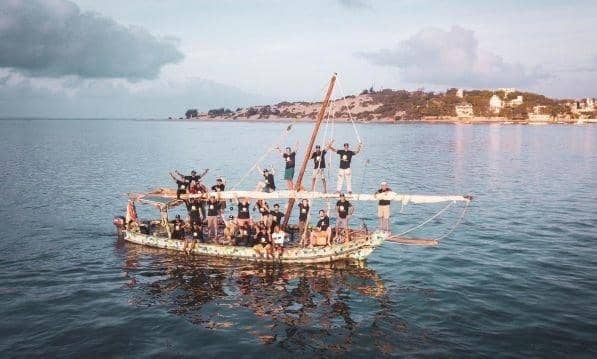 The Flipflopi off the coast of Kenya