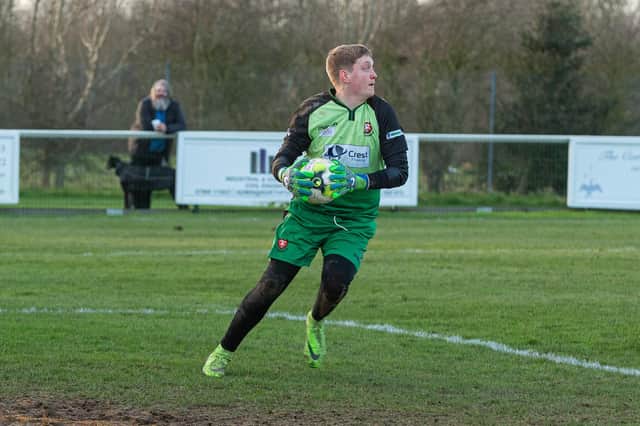 AFC Portchester keeper Brad Snelling has kept back-to-back clean sheets in the Wessex League Premier Division. Picture: Vernon Nash