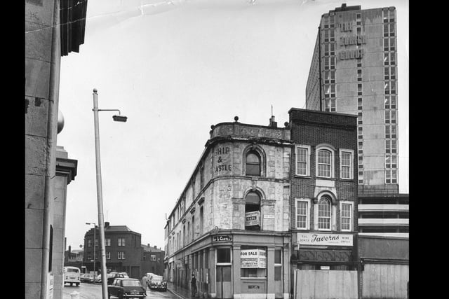 The Ship and Castle Pub at The Hard, Portsea before it was demolished,  December 1973. Picture: The News PP3498