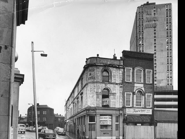 The Ship and Castle Pub at The Hard, Portsea before it was demolished,  December 1973. Picture: The News PP3498