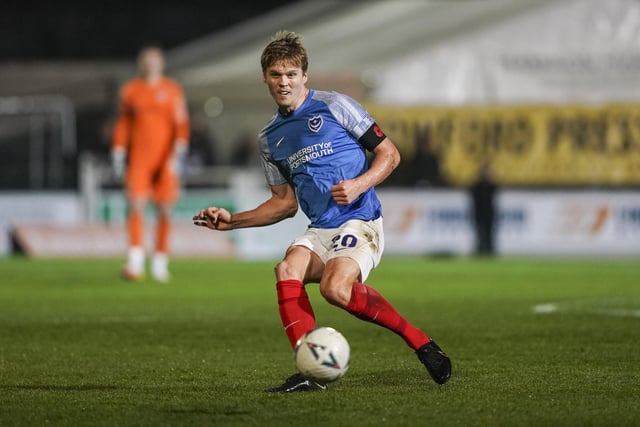 Sean Raggett was back involved for Pompey after suffering the recurrence of a back injury against Shrewsbury last Saturday.