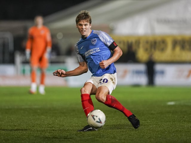 Sean Raggett was back involved for Pompey after suffering the recurrence of a back injury against Shrewsbury last Saturday.