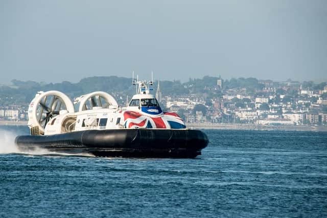 The hovercraft service between Portsmouth and the Isle of Wight
