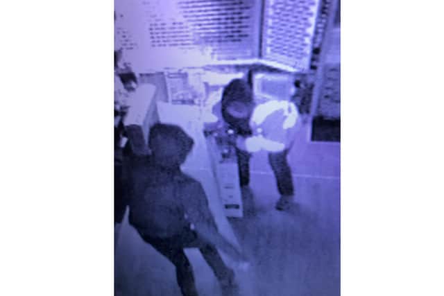 Thieves made off with four televisions and the till from Ron Upfield electrical store in Bishop's Waltham.