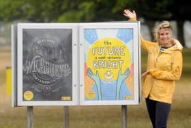 Billie Coe led the Portsmouth Creates project in 2020 where 20 local artists, who weren't eligible for government grants during lockdown, created art works which were put up on poster boards in the city.Picture: Sarah Standing