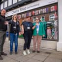 Will Coulston - general manager, Clare Kennar - shop manager, Charlotte Waters - supervisor, and Joyce Furzer - volunteer at the new shop in Havant. Picture:Habibur Rahman