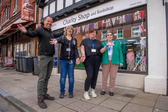 Will Coulston - general manager, Clare Kennar - shop manager, Charlotte Waters - supervisor, and Joyce Furzer - volunteer at the new shop in Havant. Picture:Habibur Rahman