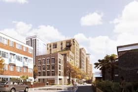 How the Middle Street development could look the student homes are on the end. Picture: Ayre Chamberlain Gaunt
