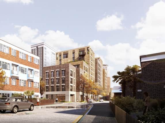 How the Middle Street development could look the student homes are on the end. Picture: Ayre Chamberlain Gaunt