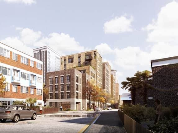How the Middle Street development could look the student homes are on the end. Picture: Ayre Chamberlain Gaunt
