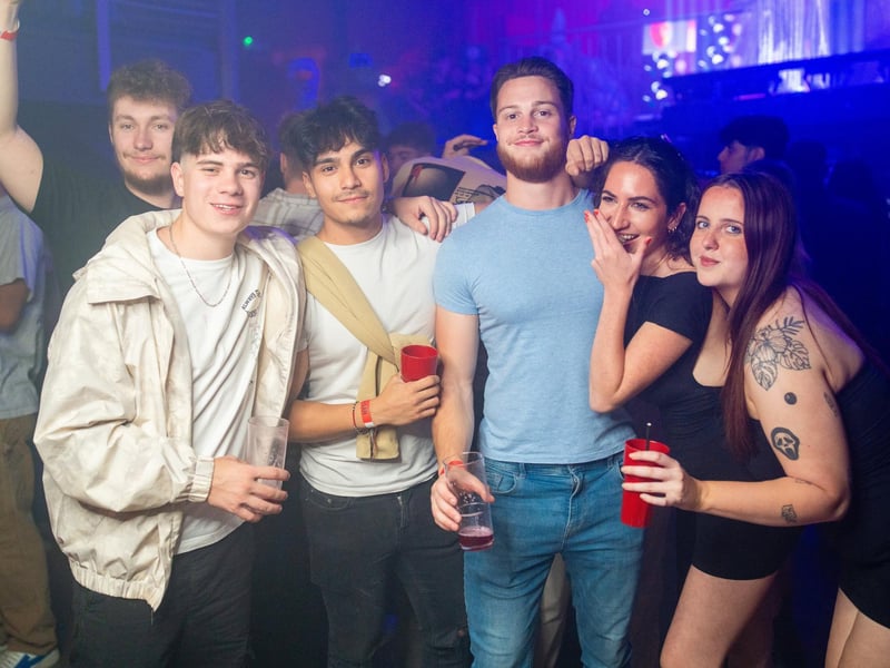 Freshers enjoying their first night out in Portsmouth during Freshers Week 2023. Revellers packed out Pryzm and Astoria on Saturday, September 23.