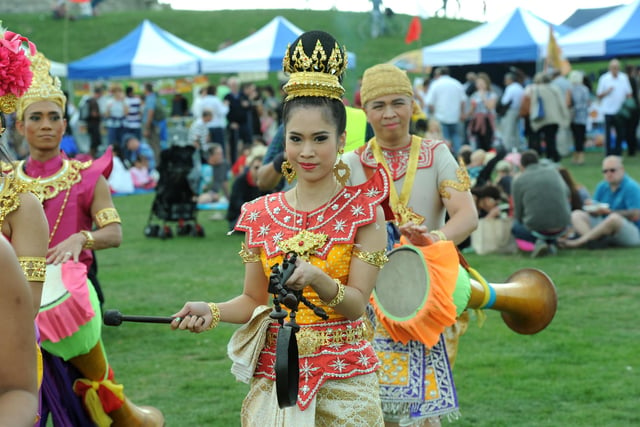 The two day festival will return for another year and will take place between July 22 10am to July 23. The festival will take place on Southsea Common and it is a perfect way to spend a sunny weekend. 
For more information, click the link: https://www.visitportsmouth.co.uk/whats-on/southsea-thai-food-and-craft-festival-p2194411
Pictured: Performers at a previous Thai Food and Craft Festival on Castle Field in previous years.