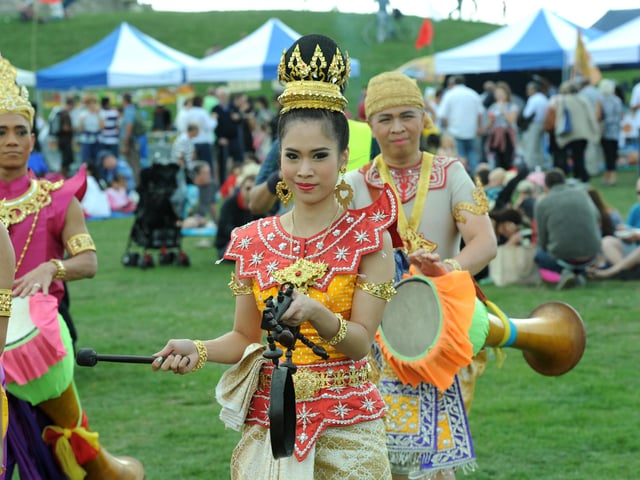 The two day festival will return for another year and will take place between July 22 10am to July 23. The festival will take place on Southsea Common and it is a perfect way to spend a sunny weekend.
For more information, click the link: https://www.visitportsmouth.co.uk/whats-on/southsea-thai-food-and-craft-festival-p2194411
Pictured: Performers at a previous Thai Food and Craft Festival on Castle Field in previous years.