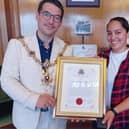 Dr Jen Gupta and Lord Mayor of Portsmouth, Councillor Tom Coles