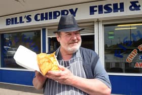 Bill Isherwood, owner of the award winning Bill's Chippy, in Mill Road, Waterlooville, said he is trying not to make too many changes to his menu despite soaring costs. Picture: Sarah Standing (170522-7401).