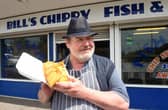 Bill Isherwood, owner of the award winning Bill's Chippy, in Mill Road, Waterlooville, said he is trying not to make too many changes to his menu despite soaring costs. Picture: Sarah Standing (170522-7401).