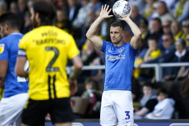 Pompey defender Lee Brown