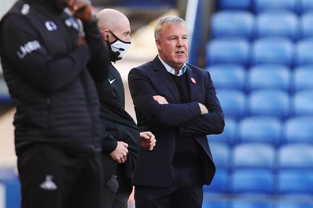 Pompey boss Kenny Jackett has been deprived of the striking services of Ellis Harrison following a hamstring tear. Picture: Joe Pepler