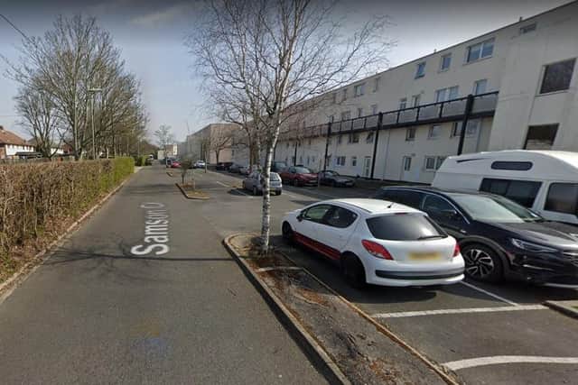 The attack happened in Samson Close, Gosport. Picture: Google Street View.