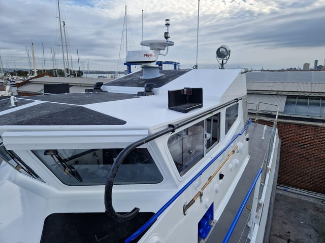 HMS Scimitar, a former Royal Navy patrol vessel, has been transformed into MV Lady Jean following a project in Gosport. She is due to sail to Tanzania and be used as a hospital boat.
