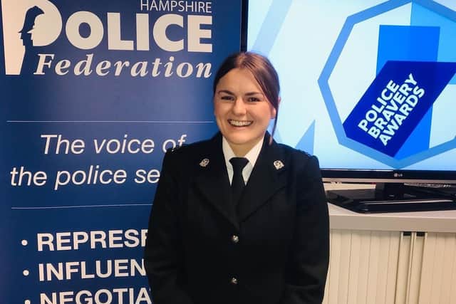 Hampshire police officer Jordan Janaway