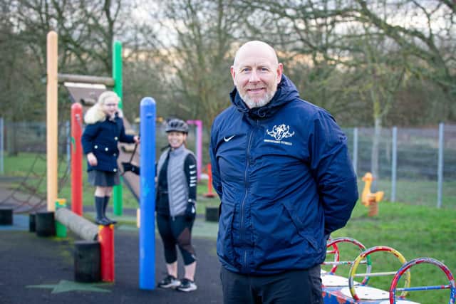 George Turner with Lisa Saunders and Harriet 6 at Emsworth Park play area
Picture: Habibur Rahman
