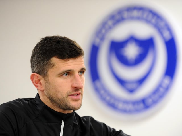 New Pompey head coach John Mousinho takes charge of his first Blues game against Exeter today. Picture: Sarah Standing (200123-4809)