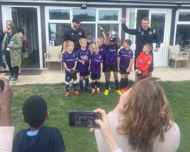 Gosport Falcons Celebrate 3-2 Win