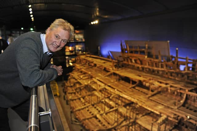 Christopher Dobbs at The Mary Rose Museum.