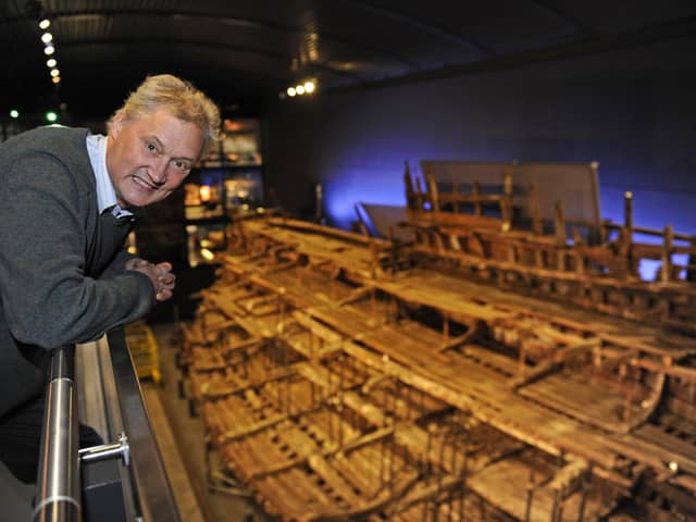 Christopher Dobbs at The Mary Rose Museum.