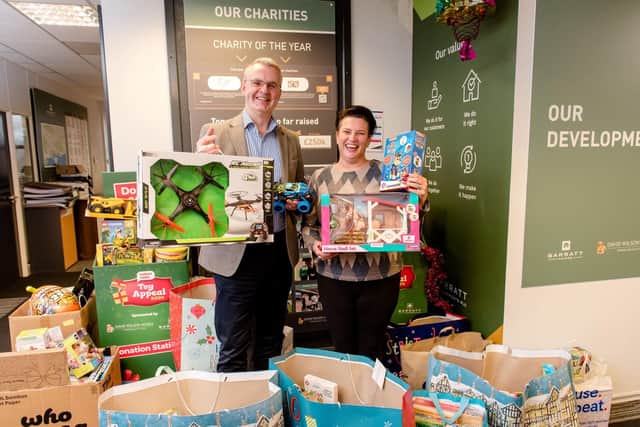 Barratt Homes hands over toy donations