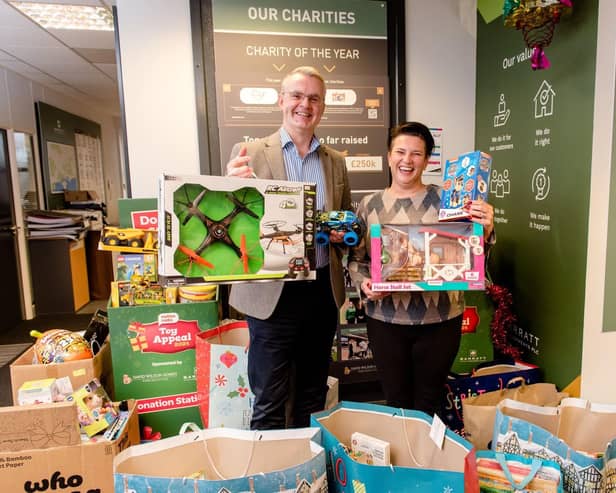 Barratt Homes hands over toy donations