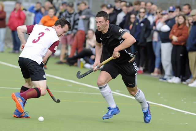 Chris Davey (black) scored Fareham's consolations in heavy losses at Team Bath and Sevenoaks. Picture: Ian Hargreaves