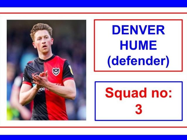 The left-back hasn't featured for Pompey since mid-March because of a back injury. He's slowly making a recovery and is back training. Could tonight be his comeback appearance?