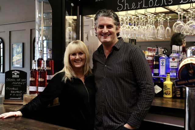 Co-owners, partners Richard Peckham and Debbie Moorhead, from Sherlock's Bar in Southsea