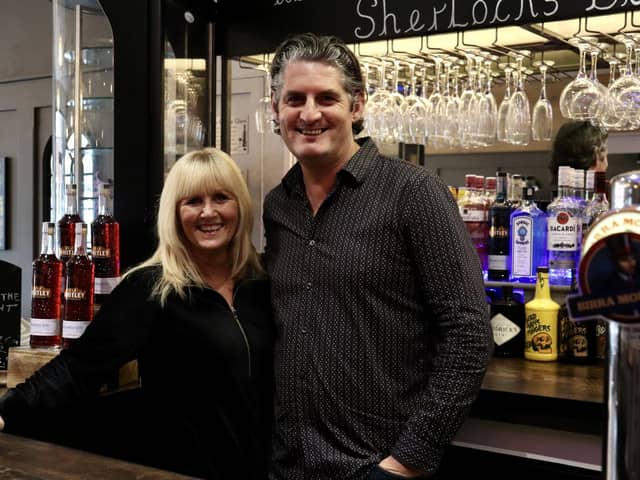 Co-owners, partners Richard Peckham and Debbie Moorhead, from Sherlock's Bar in Southsea