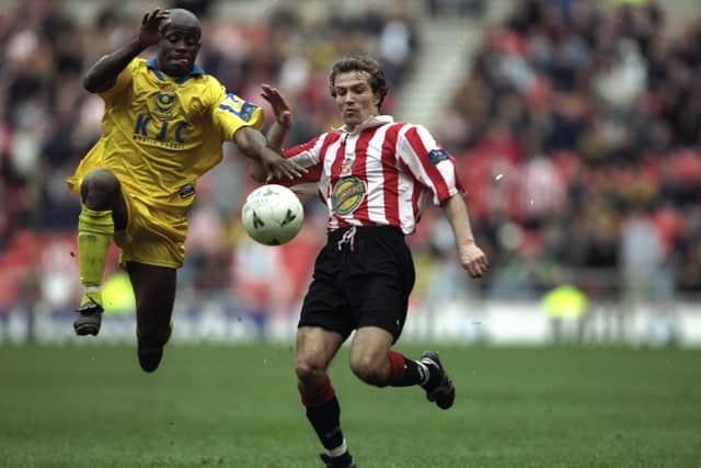 Former Pompey favourite Paul Hall in action against Sunderland. Picture: Phil Cole /Allsport